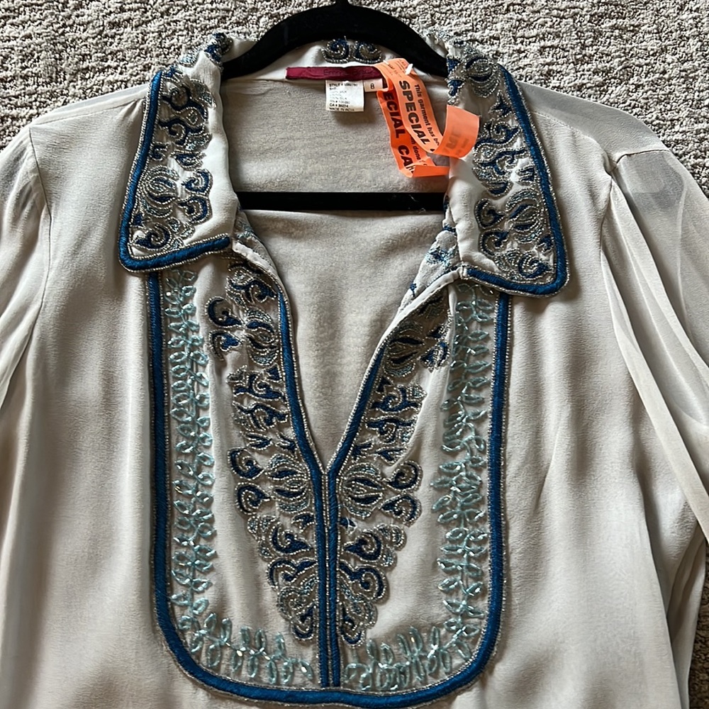 Emma black beaded top zipper on the side - Picture 2 of 8